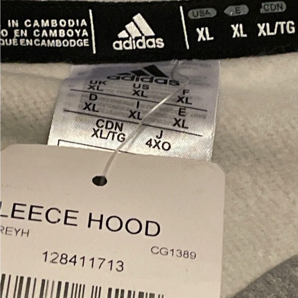 NWT HPU PANTHERS   Adidas Gray Hoodie SIZE XL - Picture 5 of 5